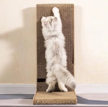 Кігтеточка для котів L-подібної форми, 58 см, з картонної коробки, іграшка для котів, 58x40x25 см