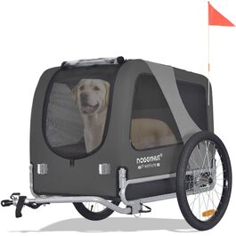 Преміум причіп для великих та середніх собак DOGGYHUT®, об'єм 270 л, сірий