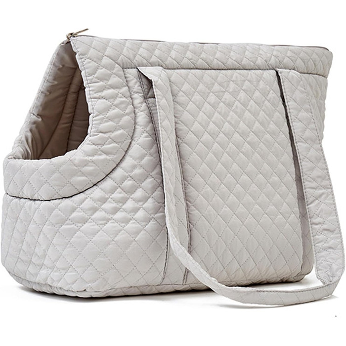 Сумка-переноска для цуценят, легка переноска для тварин, мила сумка для домашніх тварин, переноска для собак, сумка-переноска для собак, маленька сумка через плече для собак, сірого кольору, дозволена авіакомпаніями