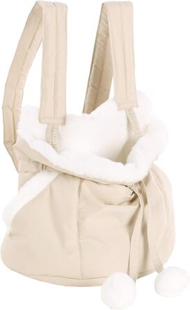 Трапельник для собак та котів Cuddi Beige – зручна та стильна сумка-переноска | 32x22x25 см