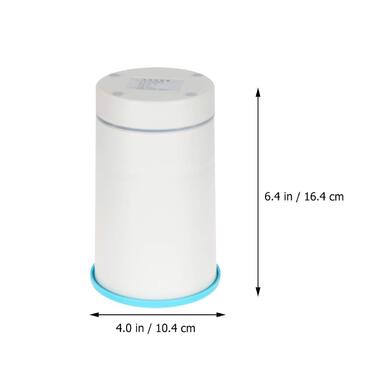 Електричний масажер для лап тварин Yardwe з USB-зарядкою. Миючий пристрій для лап домашніх улюбленців, ротаційний силіконовий чан. Синій та білий колір.