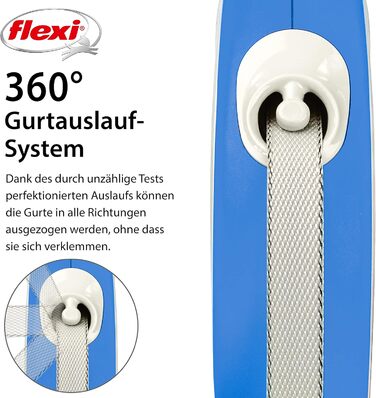 Flexi Comfort L рулетка для собак до 60 кг, 5 м (Блакитна)