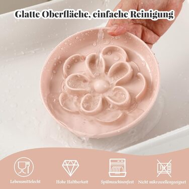 Набір мисок протиковтання для котів та маленьких собак 3 шт. - Миски з лабіринтною конструкцією, зелені, блакитні, рожеві