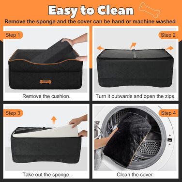 Автокрісло для собак VavoPaw, чорне, M: для собак до 25 кг, з м'якою подушкою та страхувальним ременем