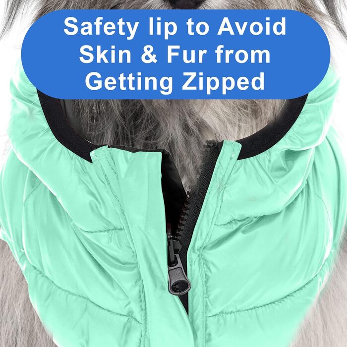 Ветровка для собак Pawtitas, вітронепроникна, водовідштовхувальна, чорно-блакитна, для великих порід, з кишенею, X-Large (упаковка 1)