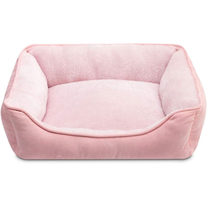 М'яке ліжко для котів та собак, рожеве, 55 x 45 x 15 см