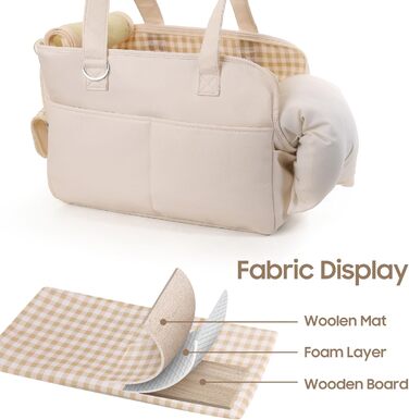 Сумка-переноска для собак та котів, м'яка, складна, для маленьких та середніх котів, цуценят до 6,8 кг, дихаюча, бежева