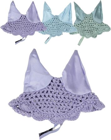 Набір аксесуарів для хобі-коня RL24 (6 предметів): вуздечка зі шнуром, ковдра та накидка від мух світло-бежевого кольору, вуздечка чорного кольору, багатокольоровий транспортний мішок для коня на палиці, аксесуари для коня на палиці (накидка від мух фіоле