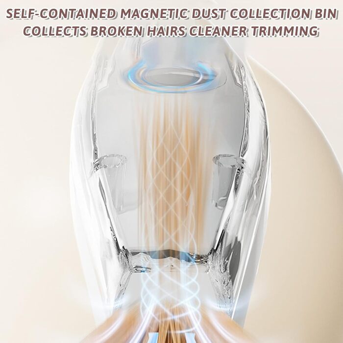 Професійний триммер для собак з пилососом та LED-підсвічуванням. Триммер для догляду за лапами, вухами, обличчям собак та котів (білий)