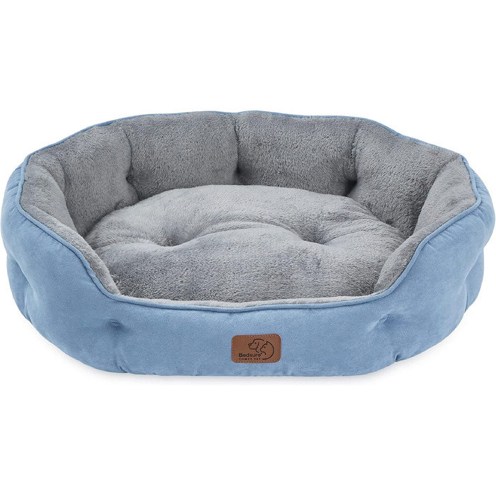 Лягу для котів BEDSURE, 51x48x15 см, з двостороннім внутрішнім подушечкою, місце для сну котів та маленьких собак