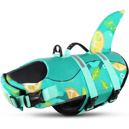 Жилет рятувальний для собак Queenmore, регульований, для середніх та великих собак, з високою плавучістю та міцним ручним тримачем