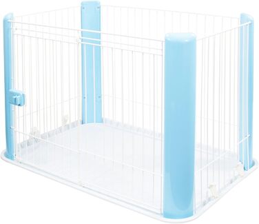 Вольєр для цуценят Iris Ohyama CLS-960, 60 см, блакитний: вольєр для собак, клітка для котів, огорожа для собак