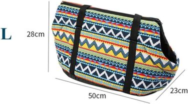 Сумка-переноска для собак Rumplex: м'яка, зручна, Boho стиль (до 10 кг)