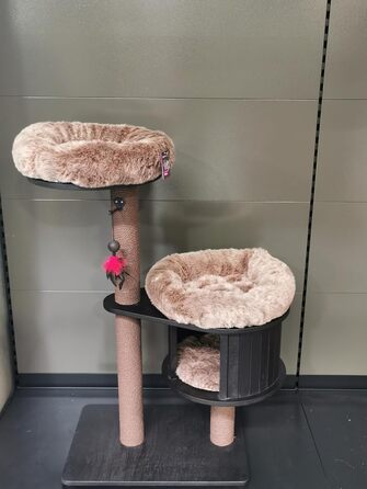 Дряпак для котів Flamingo Raisa 3 – Коричнево-сірий, 198 см | XXL-комплекс для лазіння