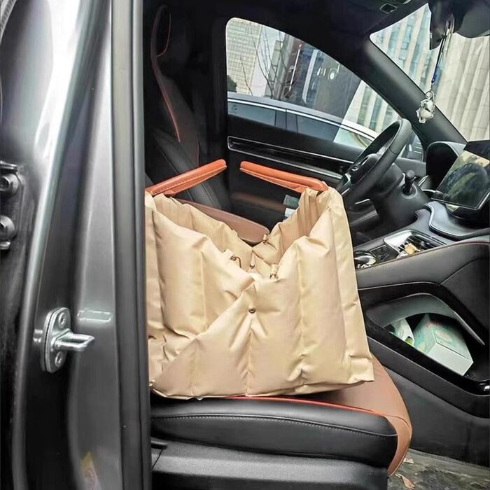 Автомобільний лежак для собак у багажник, 55x42x42 см, світло-хакі