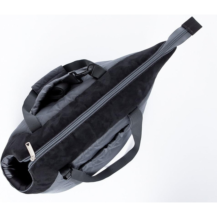 Сумка-переноска для собак та котів Hobbydog TORGZC6, сіра з лапками, 27 x 25 x 43 см