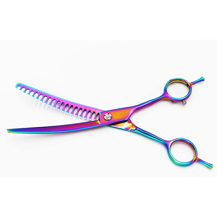 Професійна вигнута ножиці Чанкер для грумінгу собак та котів, 6,5 дюймів