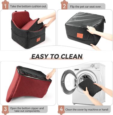 Автокрісло для собак: м'яке, знімне, для маленьких та середніх порід (до 16 кг)