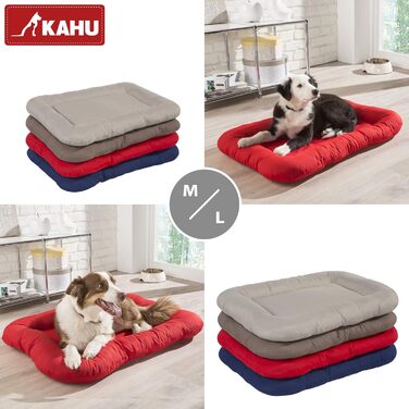 Ортопедичне собаче ліжко KAHU® з віскоеластичної піни (50x76 см) • М'яке та зручне ліжко для собак • Вологостійке та легко миється • Колір: блакитний