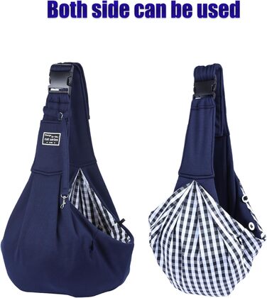 Тканинна переноска для собак та котів, блакитна, до 4,5 кг