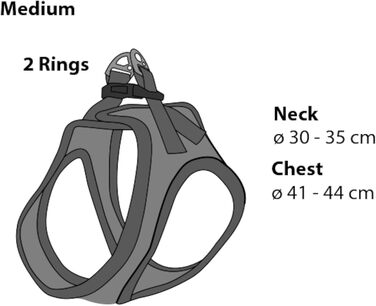 Шлейка для собак середнього розміру Flamingo Step&Go Bento (фіолетовий, M)