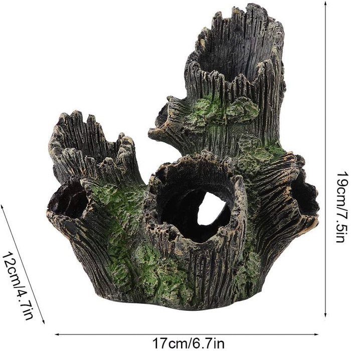 Штучний корінь для акваріума Zerodis з штучного каміння, укриття для креветок, декор для акваріума