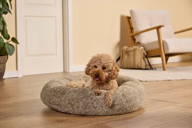 Квітчаста лежанка для собак Wolters Sweet Dreams, розмір M, 70x70x20 см, кольори Salt/Pepper та Pistachio