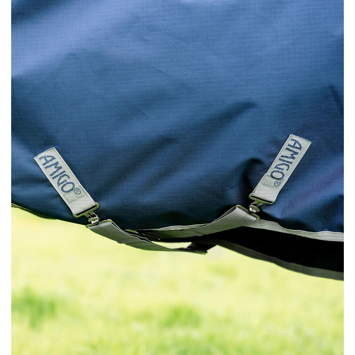 Попона для коней Horseware Amigo Ripstop 900D Lite без підкладки (0г), темно-синя/сіра, розмір 155 см (6'9