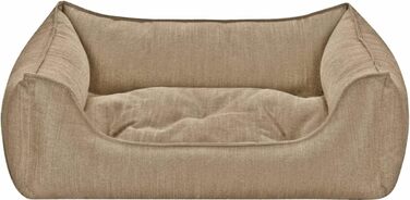 Собаче ліжко Eco Dog Erde з знімним чохлом та наповнювачем, що стирається, для щадного до суглобів, м'яке, міцне, преміум-якість, Made in Germany, колір (Коричневий), розмір (XL)