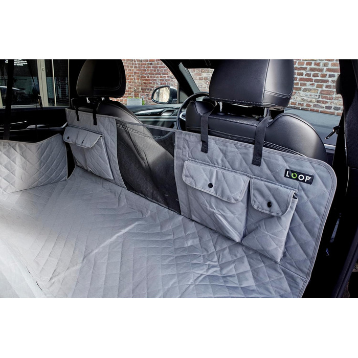 Захист для автосидіння для собак Loop Hundematte: водонепроникний, з кишенями, нековзний, для комфортних подорожей | LOOP-DMK5001
