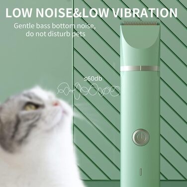 Електрична машинка для стрижки собак та котів OBEST з 4 насадками та аксесуарами