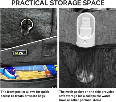 Сумка для собак та котів KZARYVEXIS, світло-блакитна, для подорожей та прогулянок