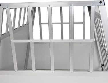 Алюмінієва транспортна клітка для великих собак EUGAD XL 85x69x65 см – для Хаскі, Самоїда, Веймаранера, Бордер-колі, Чау-чау, Шелті, автоклітка для перевезення