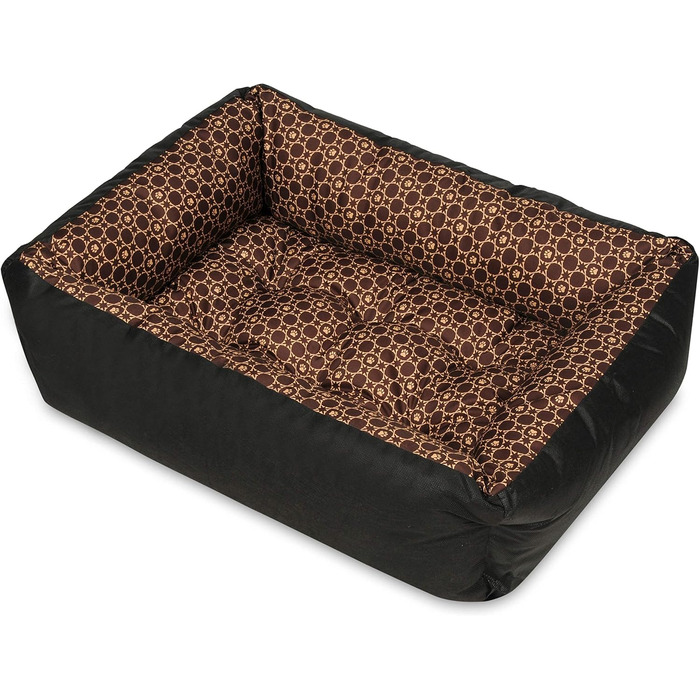 Льожа для собак Louis Braun, 70x55 см, чорний та сірий, M, для малих, середніх та великих собак, миється