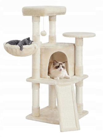 Комплекс для котів: дряпалка, будинок-будка та лежанка, 107 см