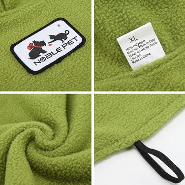 Зимовий теплий пуловер для собак з флісу Polar, бавовняна куртка для собак, зелений L