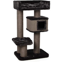 Дряпка для котів Kratzbaum Portland антрацит - велика, з міцними сизалевими стовпчиками, 69x47x124 см