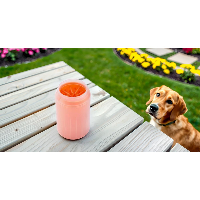 Очищувач для лап собак: великі та маленькі розміри, гігієна для подушечок лап, помаранчевий