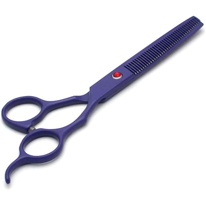 Професійна ножиця для собак, вигнута ножиця, ножиці для догляду за шерстю собак, набір BeautyScissors, підходить для стрижки шерсті тварин (фіолетовий)