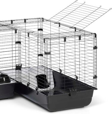 Кутова клітка XXL Cubix для кроликів і морських свинок, подвійна