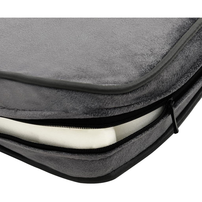 Диван для собак VidaXL, 81x43x31 см, плюш, штучна шкіра, сірий