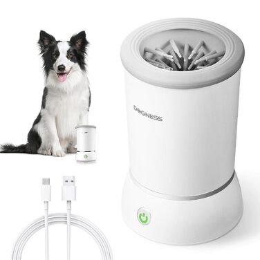 Електричний мийник лап для собак DOGNESS, USB-зарядка, 360°