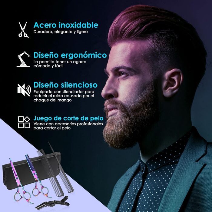 Набір 4 в 1 з 6 лезами, чорний колір