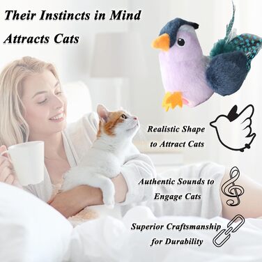 Інтерактивна іграшка для котів SuHaco GiGwi Melody Chaser: мишка з дзвоном, активується при русі