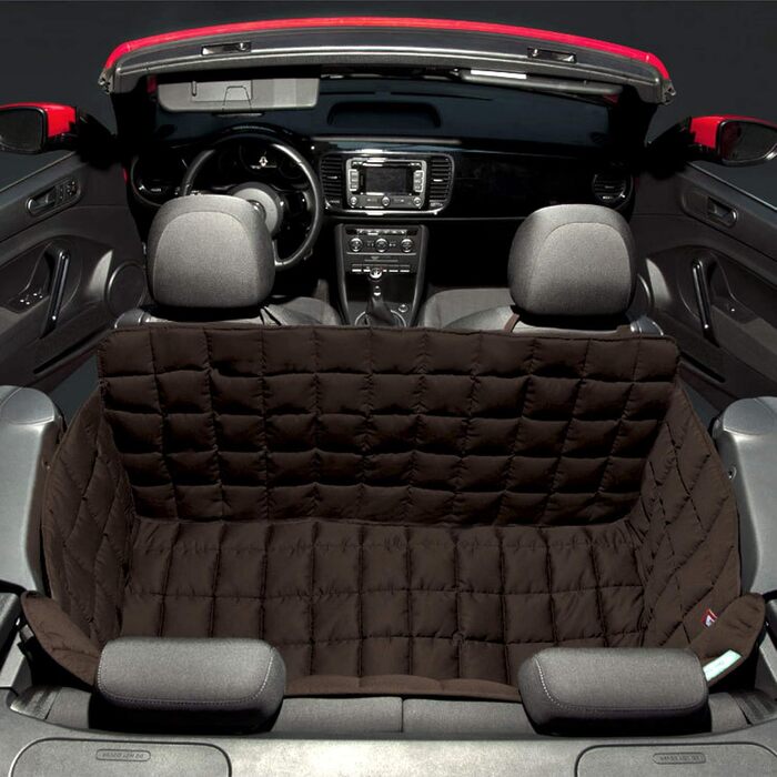 Захист для заднього сидіння автомобіля Doctor Bark Cabrio - водовідштовхувальний килимок для собак, коричневий, універсальний розмір, стійкий до подряпин
