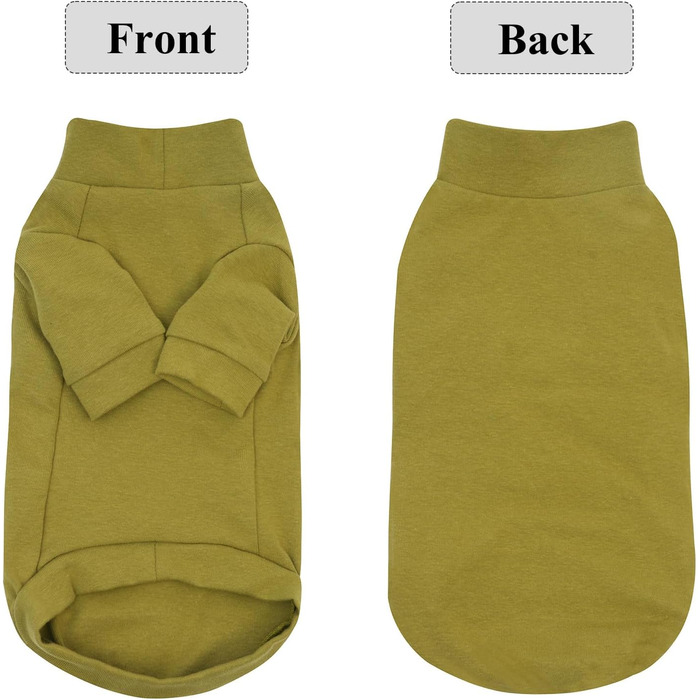 Пуловер для кота Сфінкс, теплий пуловер для безшерстних котів, теплий одяг для котів, пуловер для котів, теплий котячий одяг, костюм на Новий Рік (XL, Оливковий)