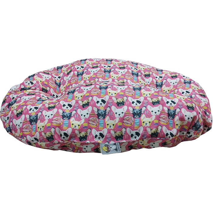 М'яке лежаче ліжко для собак та котів Ovales - комфортна килимок для домашніх тварин, Made in Italy, рожевий (Chiwa)