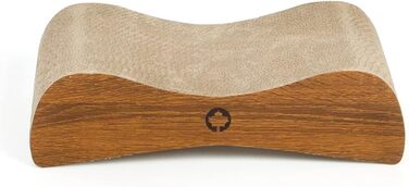 Котячий когтеточки Satellite Small - чорний, з котячою м'ятою, 37x10x23 см