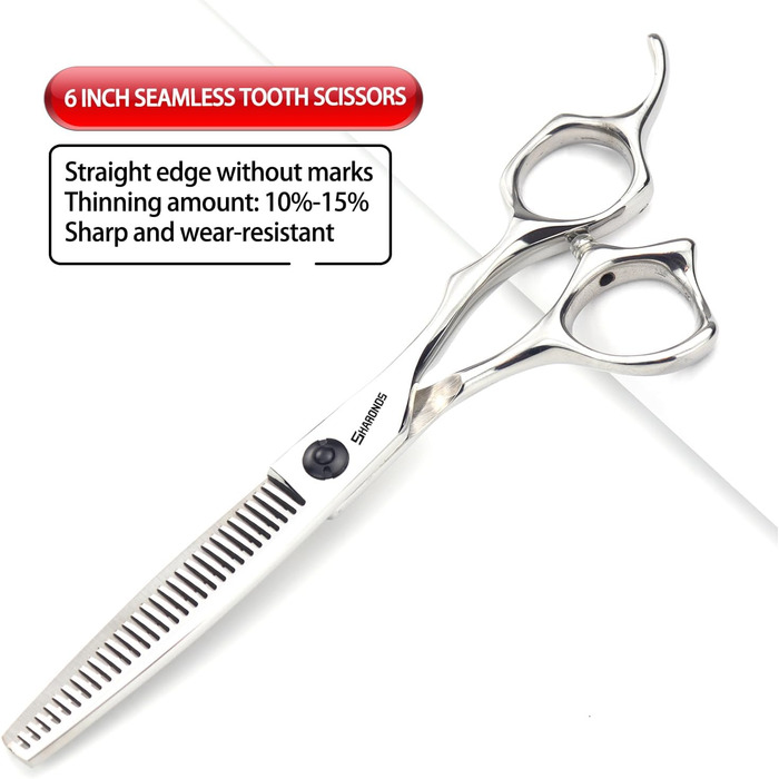 Професійні ножиці для перукарів 6 дюймів: ножиці для стрижки та розчісування волосся, різні специфікації (тонкі леза 6 дюймів)