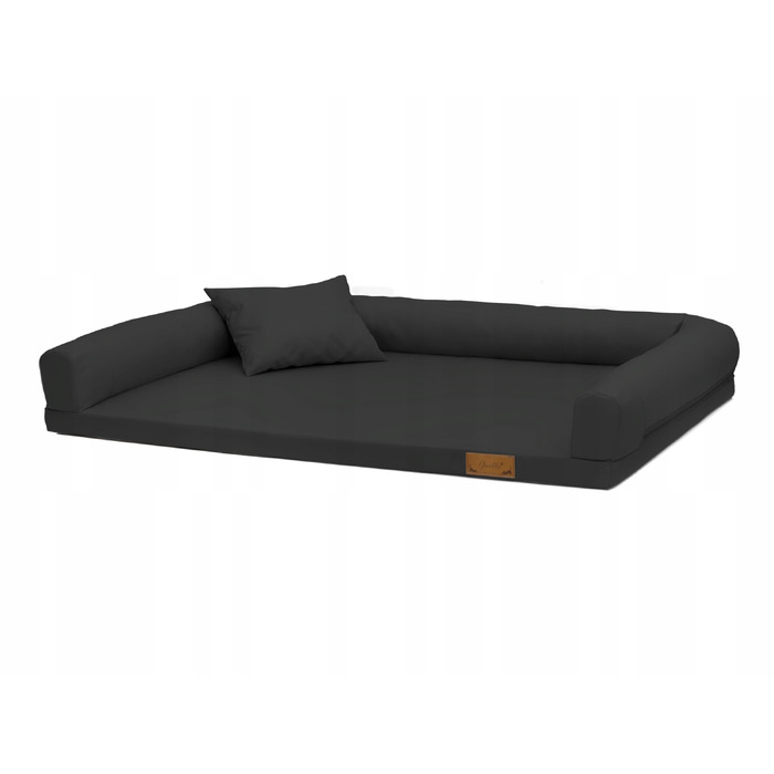 Ортопедичне ліжко для собак Juelle, чорне, 120 см x 90 см